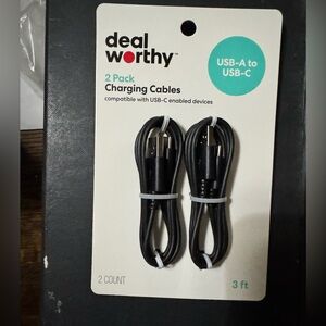 Target Black USB-A to USB-C Charging Cables - 2 Pack